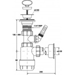 Syfon umywalkowy McAlpine HC1LWM