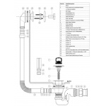 Syfon wannowy McAlpine BRASSTRAP-50-CP
