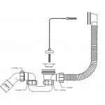Syfon wannowy McAlpine HC30-EX