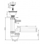 Syfon Zlewozmywakowy McAlpine HC7+BSW50P