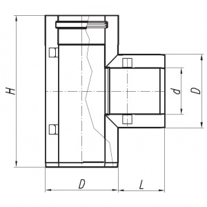 Trójnik nierdzewny SX-TD...T
