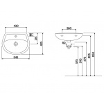 Umywalka IDOL z przelewem