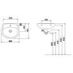 Umywalka IDOL z przelewem