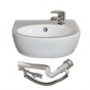 Umywalka NANO  + bateria+ korek automatyczny + syfon