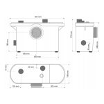 WC Kompakt  pompa młynek z rozdrabniaczem SANIBO 1 