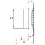 Wentylator ścienny A-Matic 100