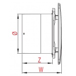 Wentylator ścienny Linea 100