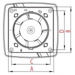 Wentylator ścienny Linea 100