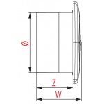 Wentylator ścienny Retis 100