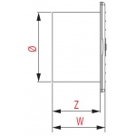 Wentylator ścienny Ventax E 100