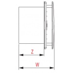 Wentylator ścienny Ventax E-F 100