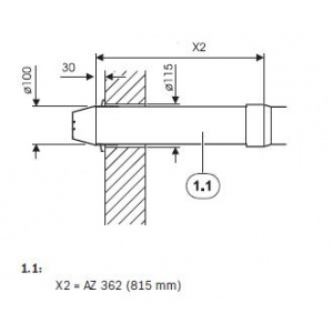Wyprowadzenie spalin przez ścianę zewnętrzną