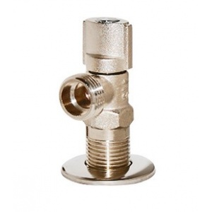 Zawór kątowy głowica ceramiczna 2G Nikiel