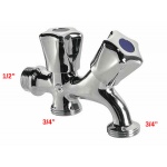 Zawór kątowy głowica suwakowa dwa zawory