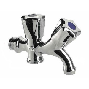 Zawór kątowy głowica suwakowa z wylewką/kranikiem