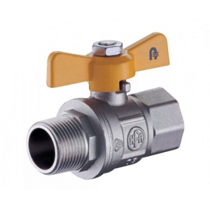 Zawór kulowy gazowy z motylkiem WZ