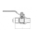 Zawór kulowy gazowy z rączką WZ