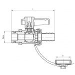 Zawór kulowy z dźwignią spustowy