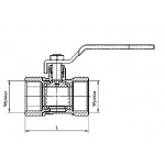 Zawór kulowy z rączką 