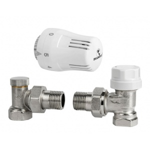 Zestaw termostatyczny do grzejników DIAMOND kątowy 1/2 "