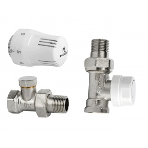 Zestaw termostatyczny do grzejników DIAMOND prosty 1/2 "
