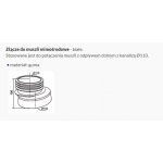 Złącze WC mimośrodowe