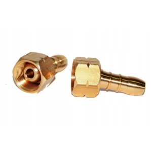 Złączka 1/4 " lewy gwint wewnętrzny x 8 mm do butli propan-butan